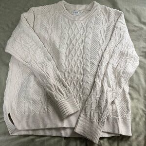 J. Crew Cream Cable Knit Sweater